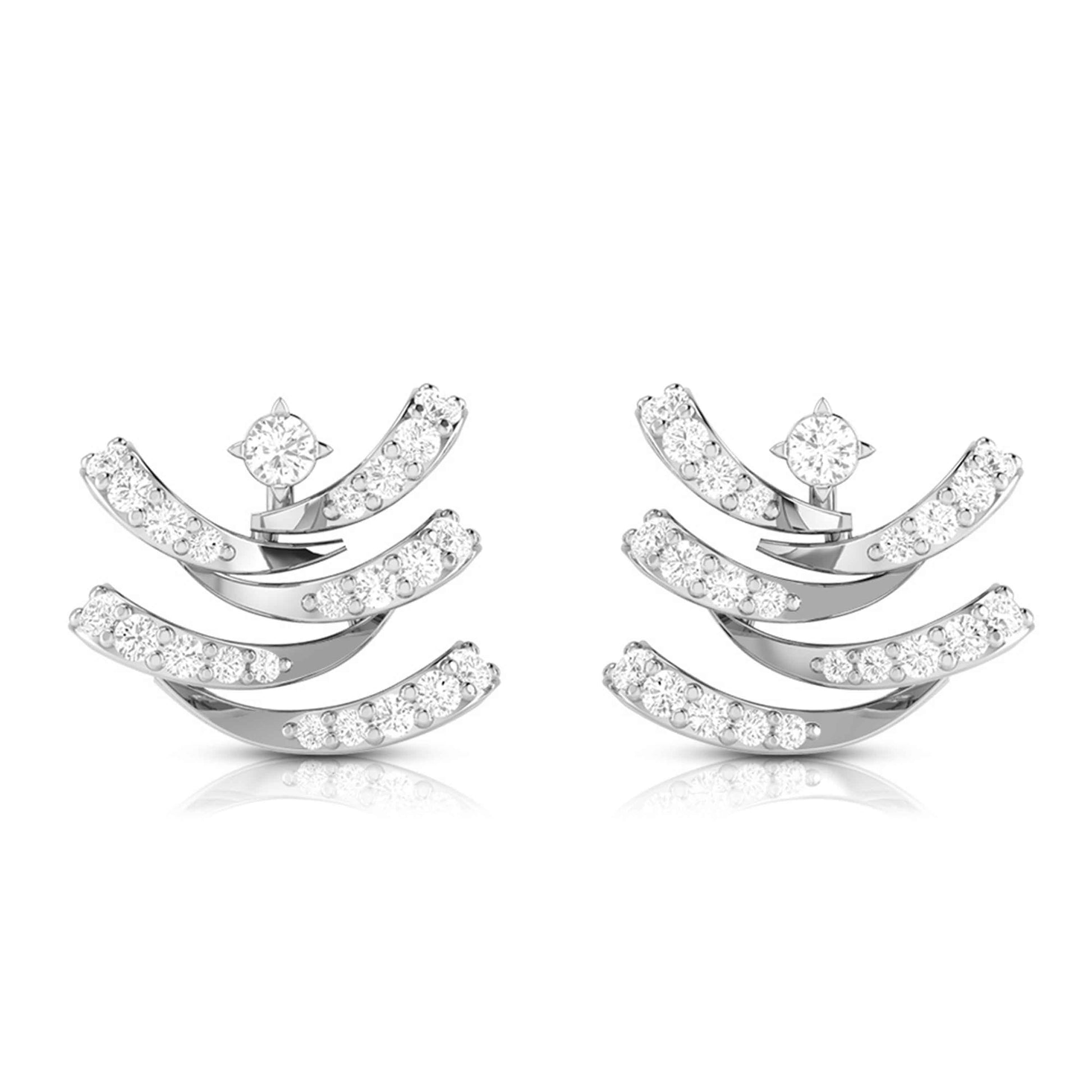 Latest earrings design Madrigal Lab Grown Diamond Earrings Fiona Diamonds