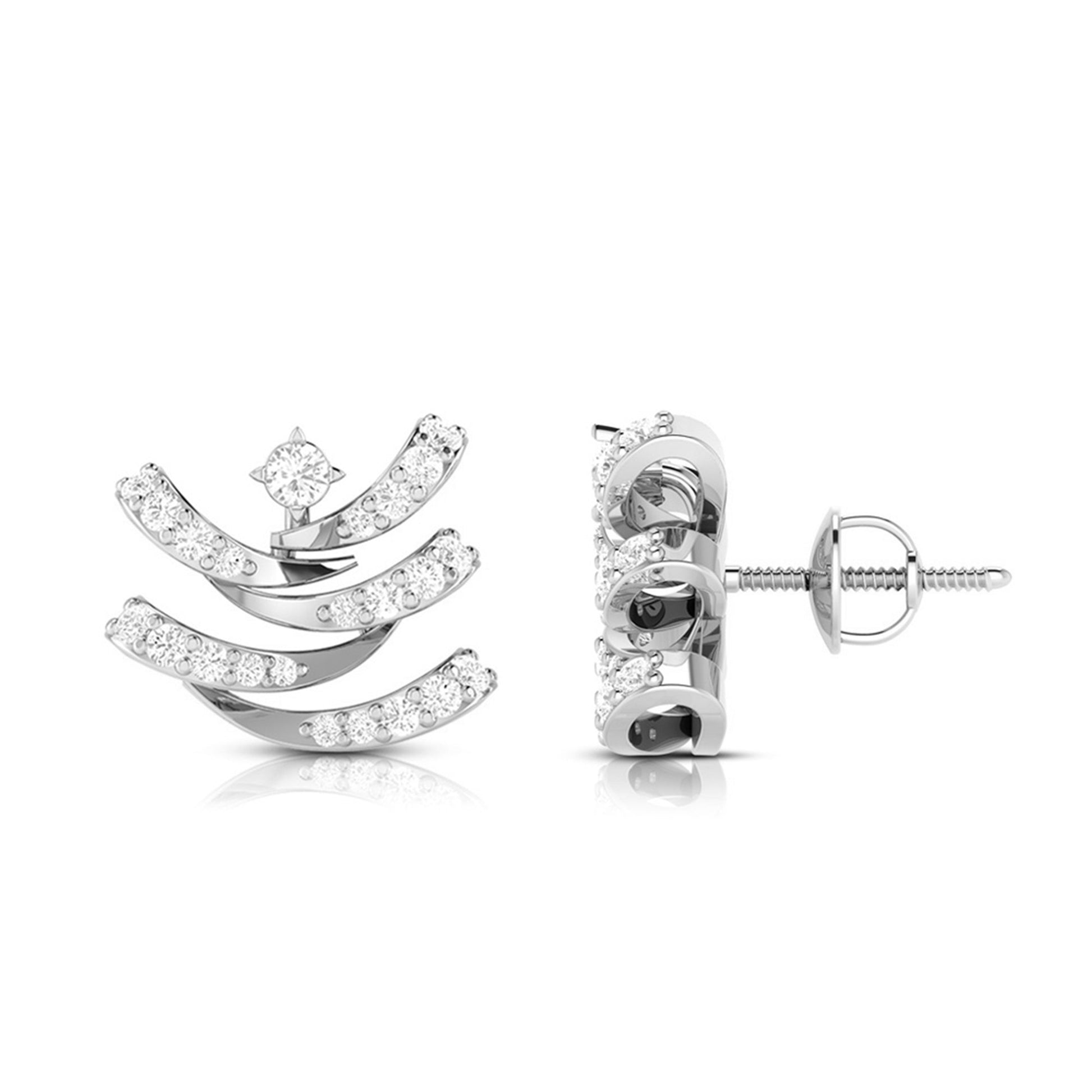 Latest earrings design Madrigal Lab Grown Diamond Earrings Fiona Diamonds