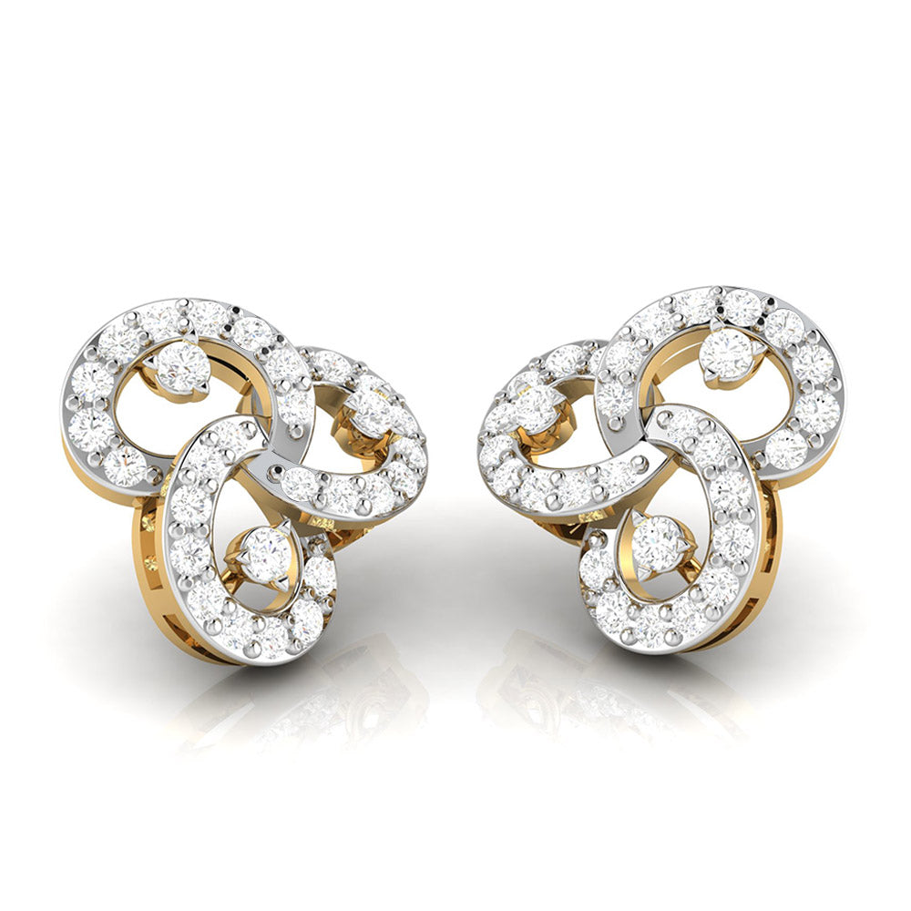 Designer earrings collection Tripple Lab Grown Diamond Earrings Fiona Diamonds