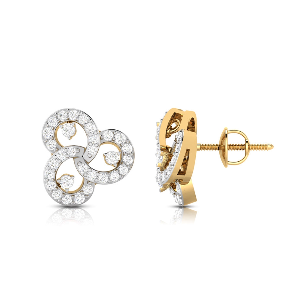 Designer earrings collection Tripple Lab Grown Diamond Earrings Fiona Diamonds