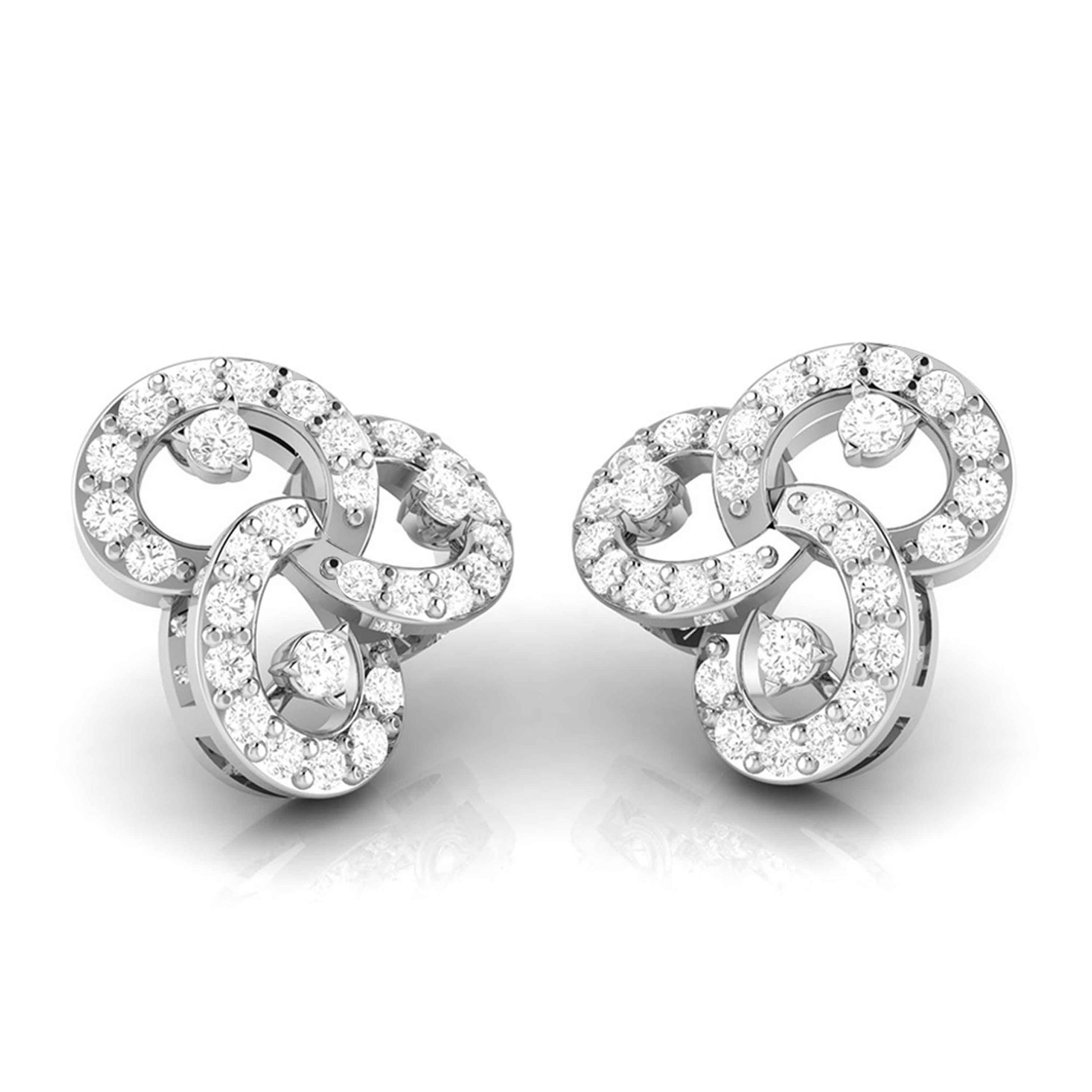 Designer earrings collection Tripple Lab Grown Diamond Earrings Fiona Diamonds