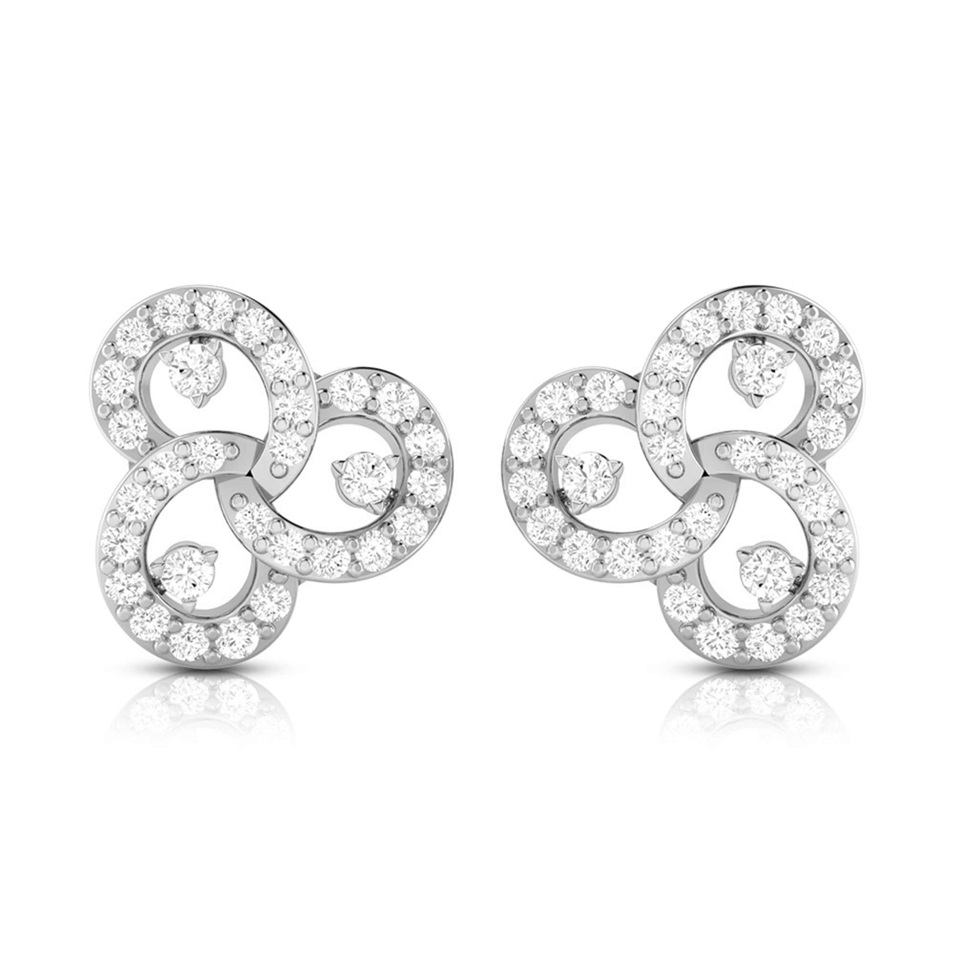 Designer earrings collection Tripple Lab Grown Diamond Earrings Fiona Diamonds