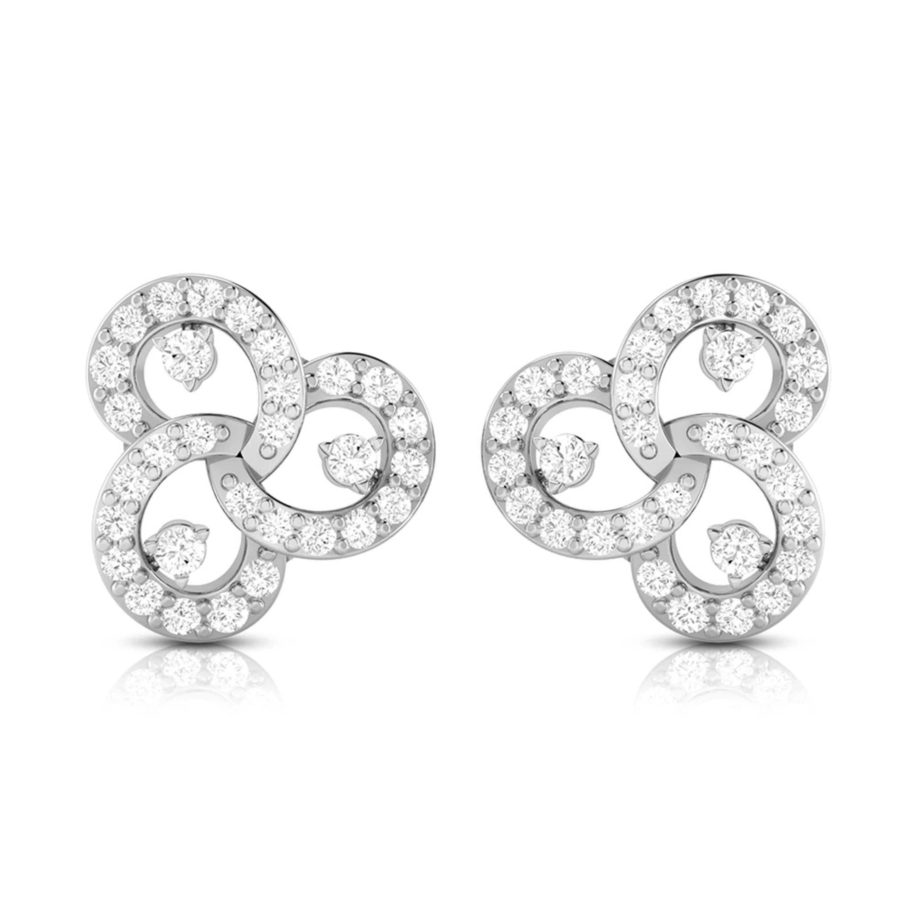 Designer earrings collection Tripple Lab Grown Diamond Earrings Fiona Diamonds