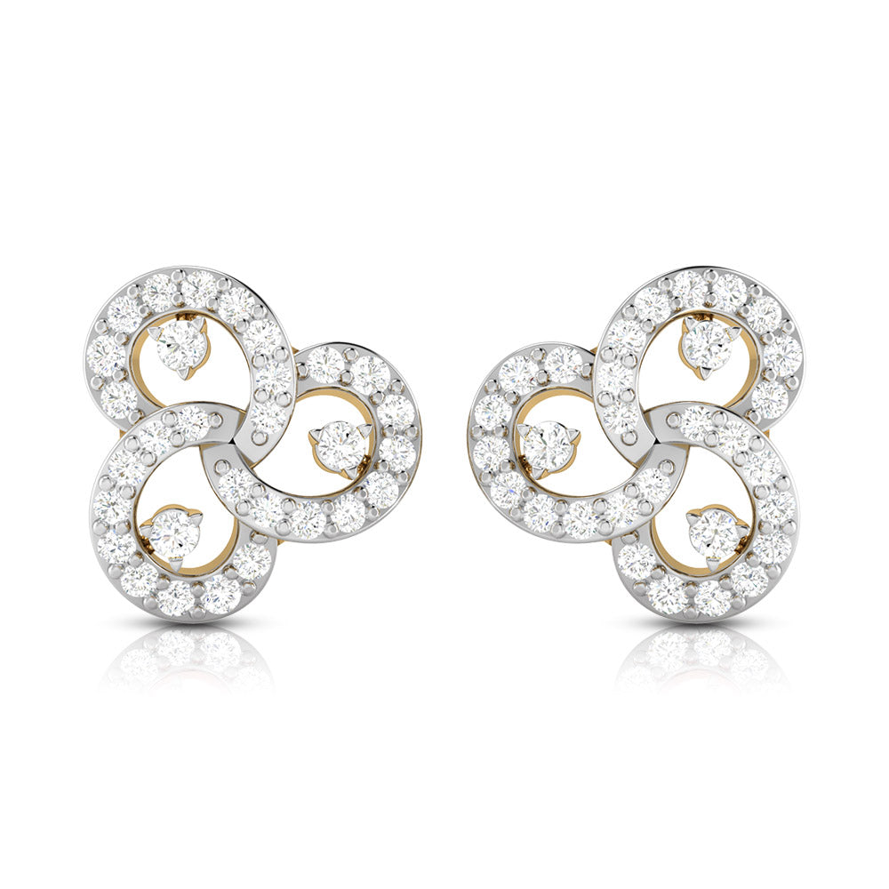 Designer earrings collection Tripple Lab Grown Diamond Earrings Fiona Diamonds