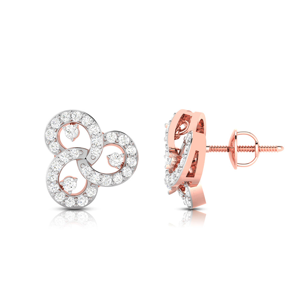 Designer earrings collection Tripple Lab Grown Diamond Earrings Fiona Diamonds