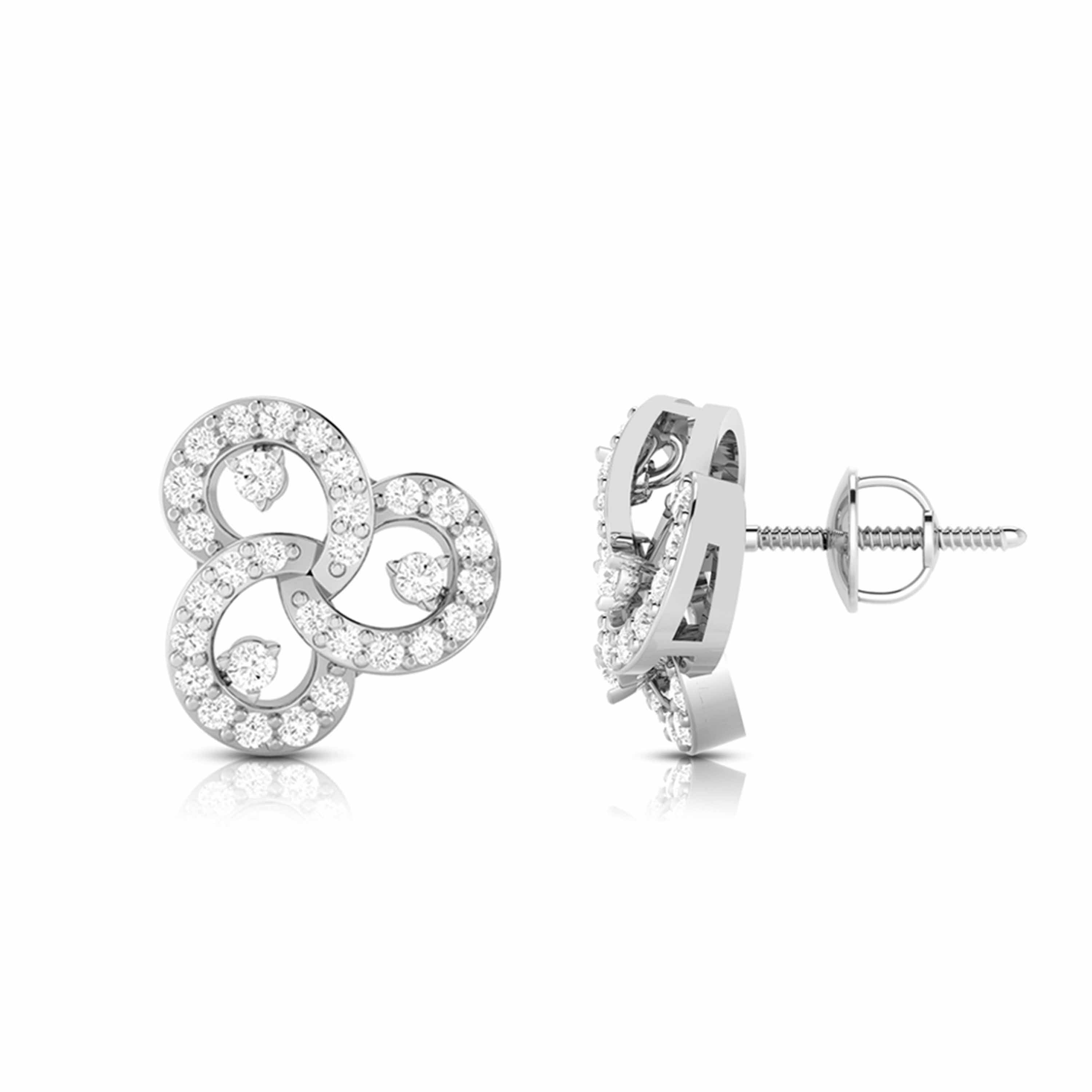 Designer earrings collection Tripple Lab Grown Diamond Earrings Fiona Diamonds