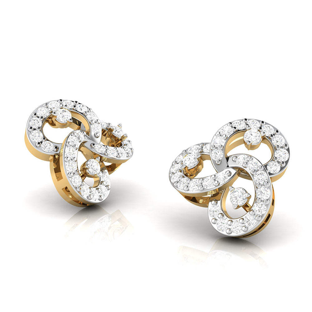 Designer earrings collection Tripple Lab Grown Diamond Earrings Fiona Diamonds