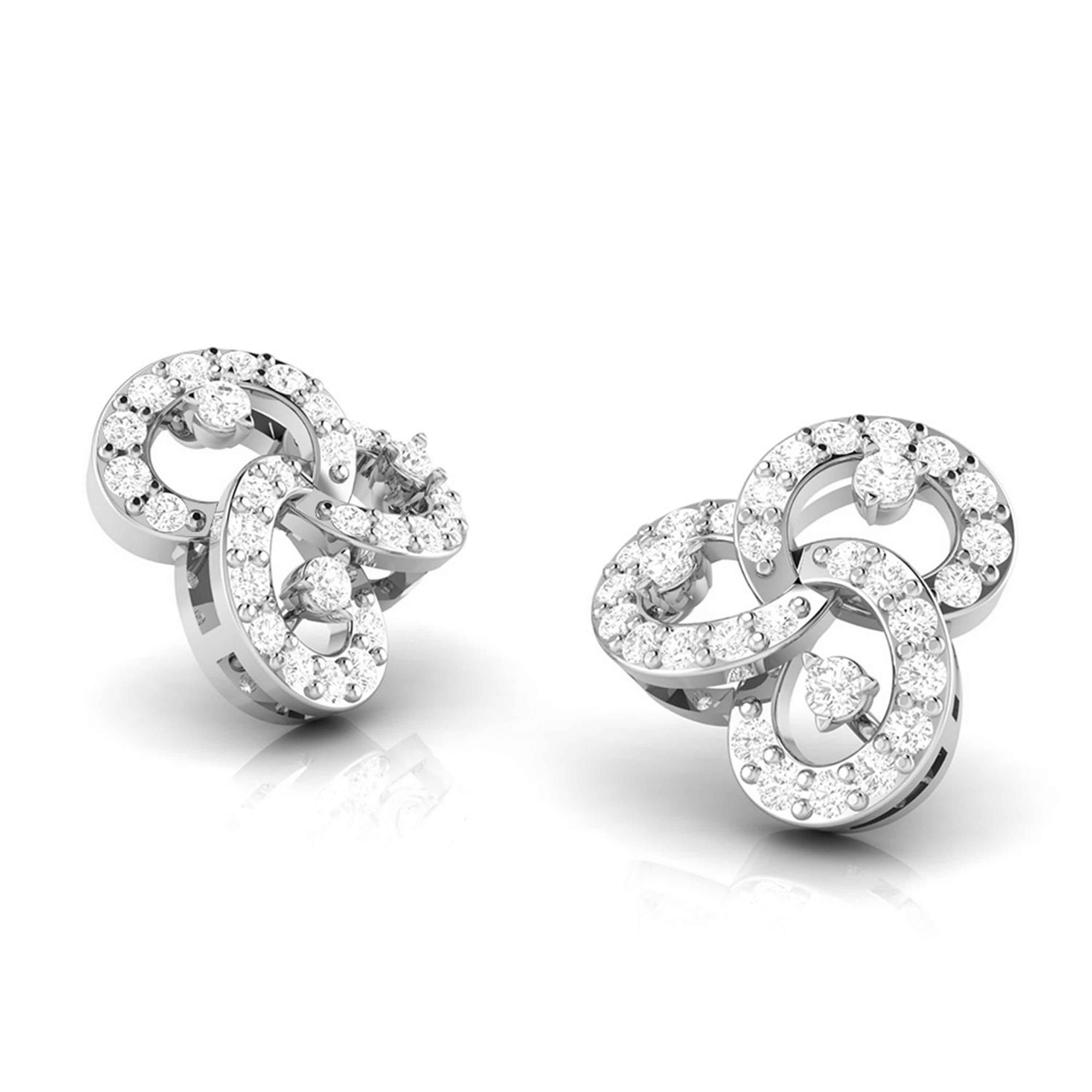 Designer earrings collection Tripple Lab Grown Diamond Earrings Fiona Diamonds