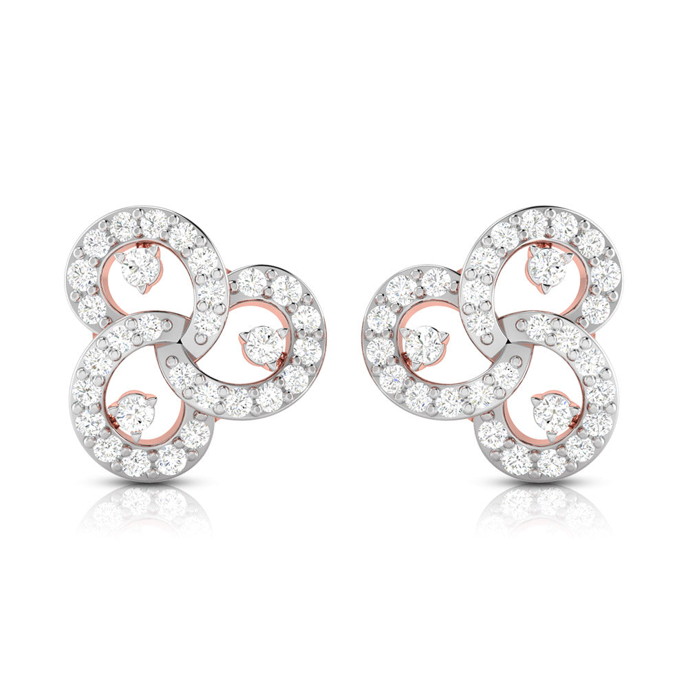Designer earrings collection Tripple Lab Grown Diamond Earrings Fiona Diamonds