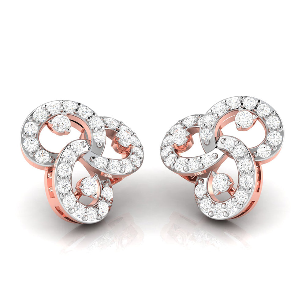 Designer earrings collection Tripple Lab Grown Diamond Earrings Fiona Diamonds