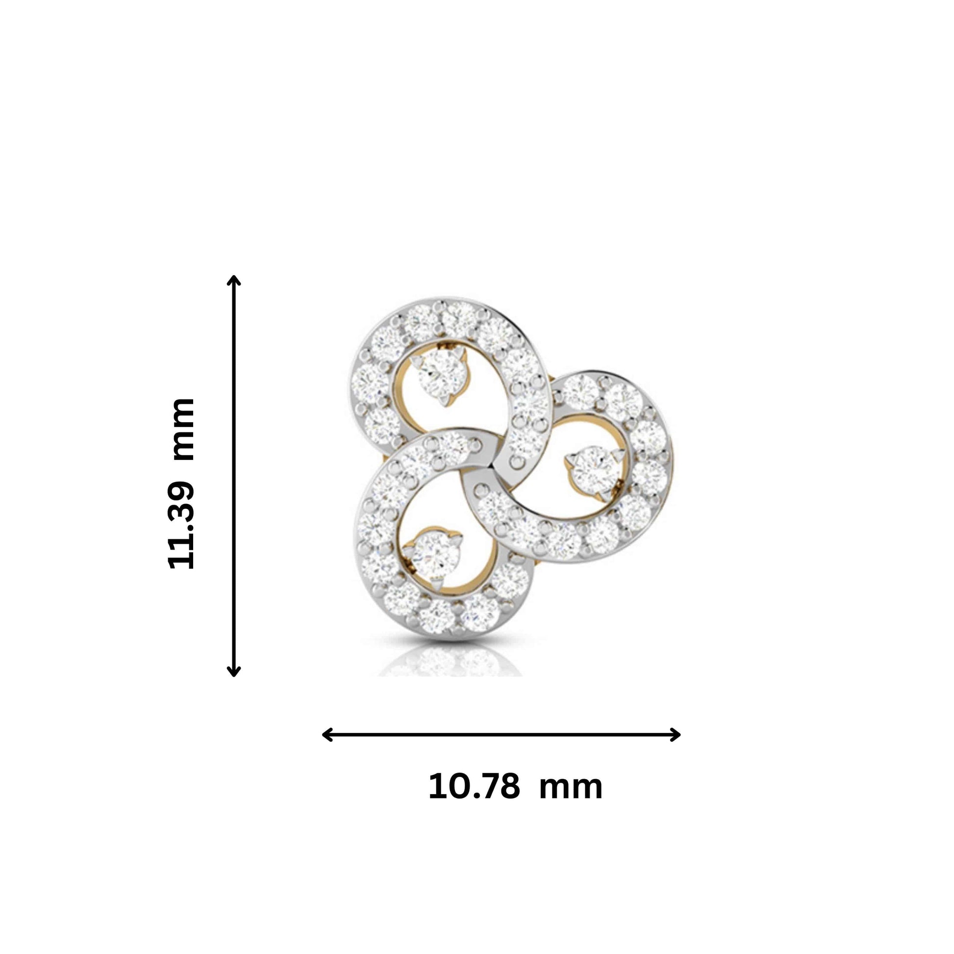 Designer earrings collection Tripple Lab Grown Diamond Earrings Fiona Diamonds