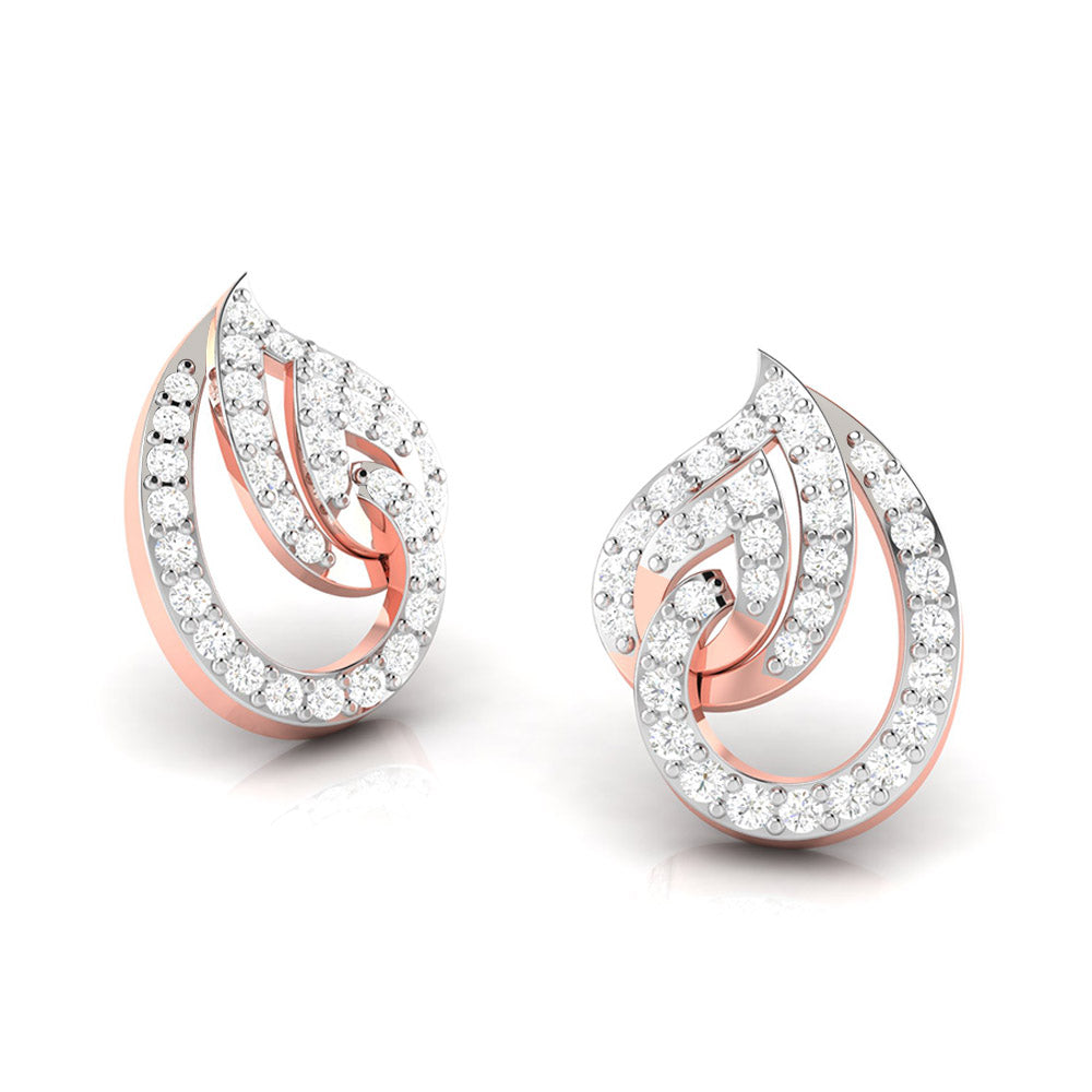 Daily wear earrings design Paon Lab Grown Diamond Earrings Fiona Diamonds