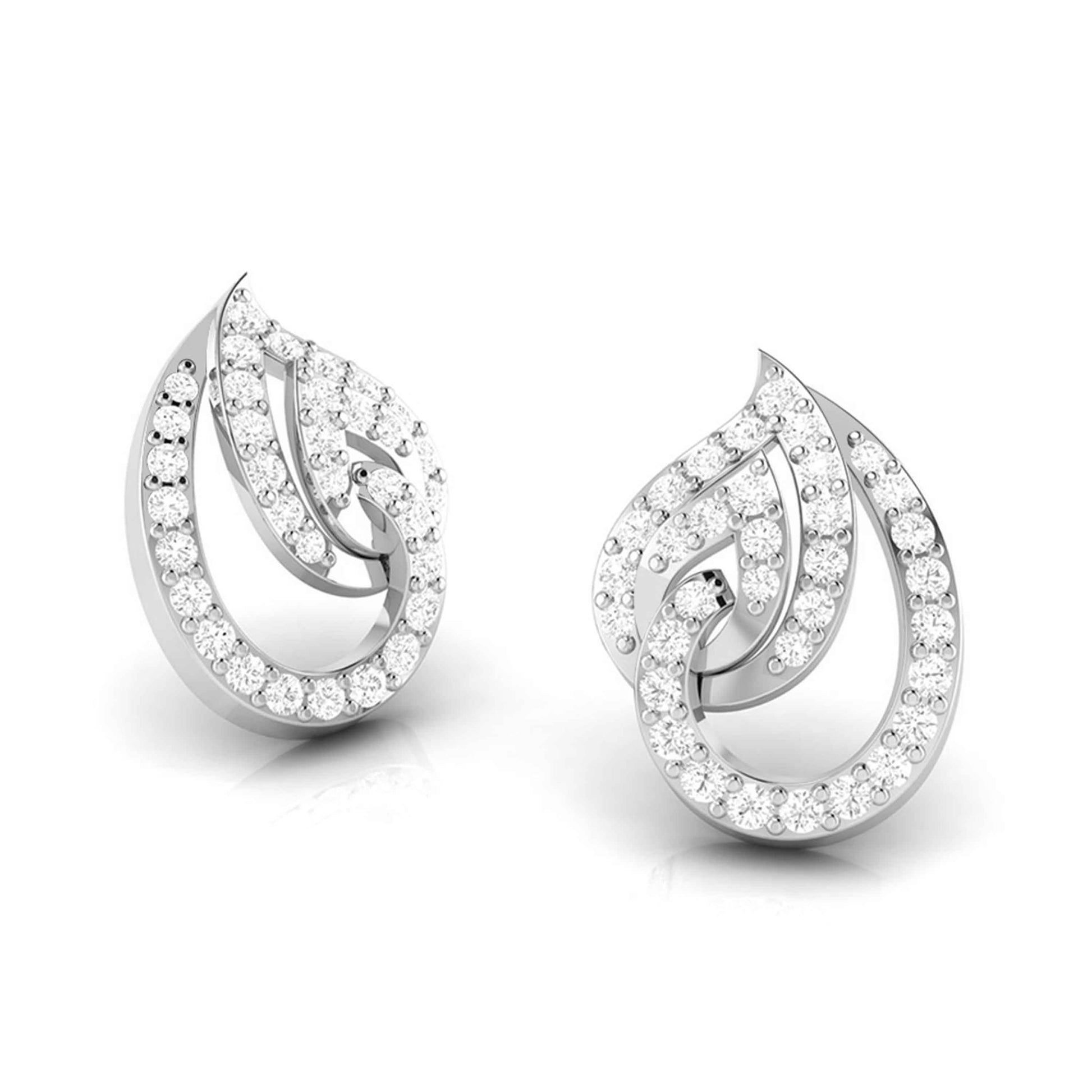 Daily wear earrings design Paon Lab Grown Diamond Earrings Fiona Diamonds