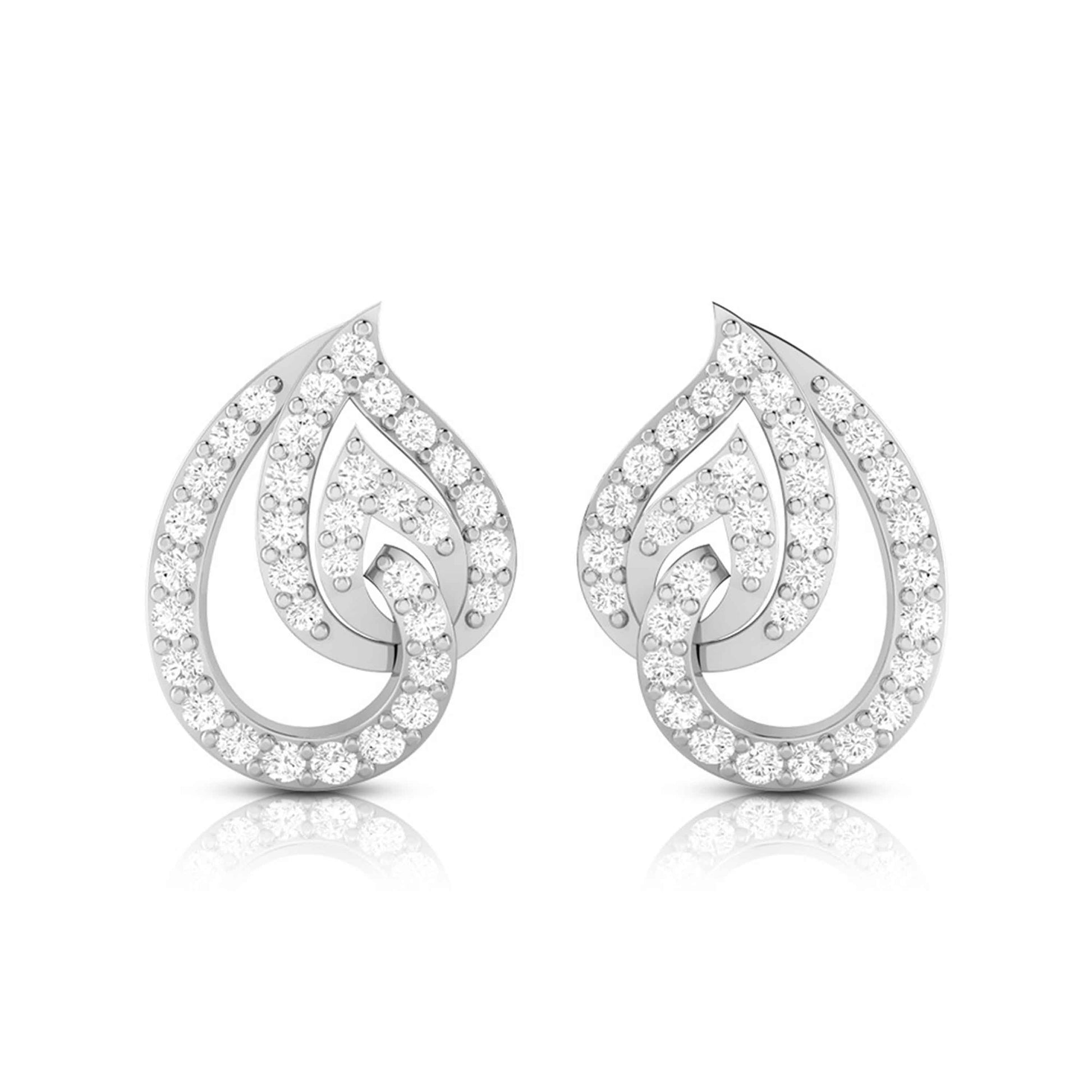 Daily wear earrings design Paon Lab Grown Diamond Earrings Fiona Diamonds