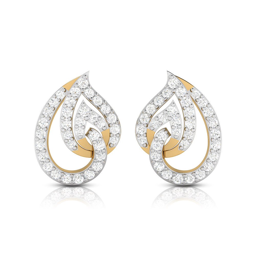 Daily wear earrings design Paon Lab Grown Diamond Earrings Fiona Diamonds