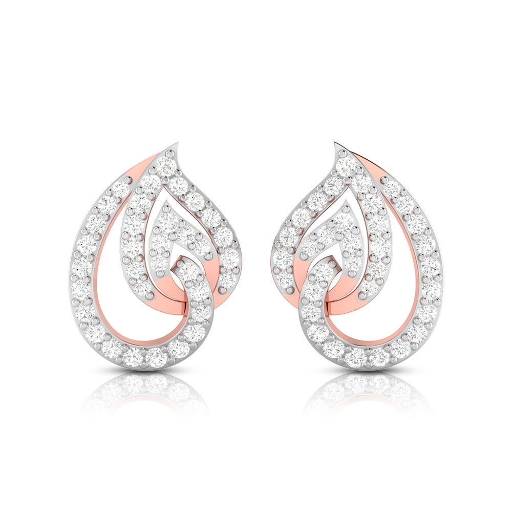 Daily wear earrings design Paon Lab Grown Diamond Earrings Fiona Diamonds
