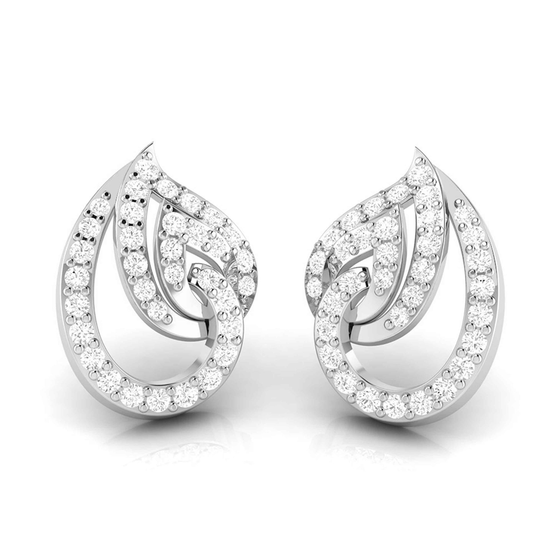 Daily wear earrings design Paon Lab Grown Diamond Earrings Fiona Diamonds