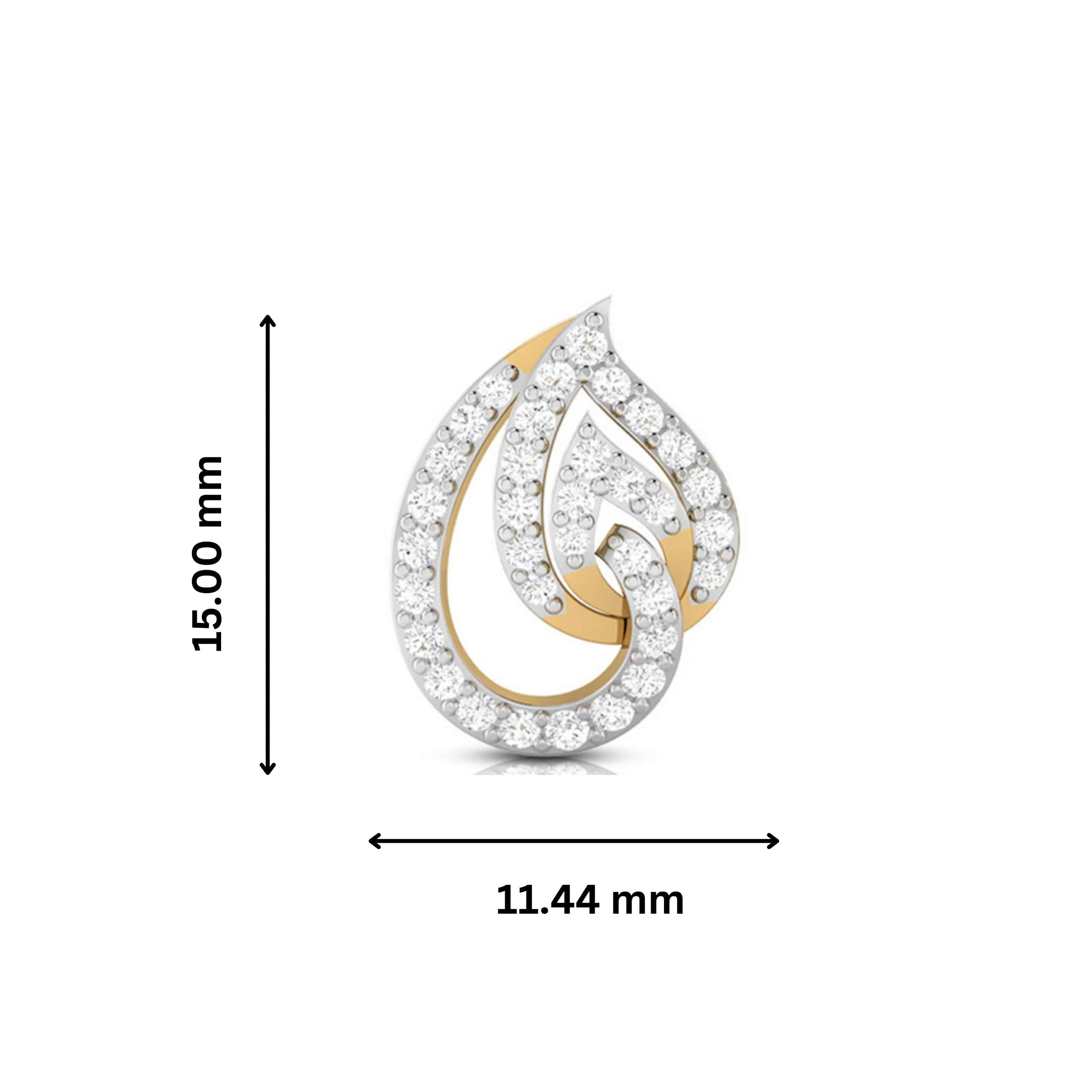 Daily wear earrings design Paon Lab Grown Diamond Earrings Fiona Diamonds