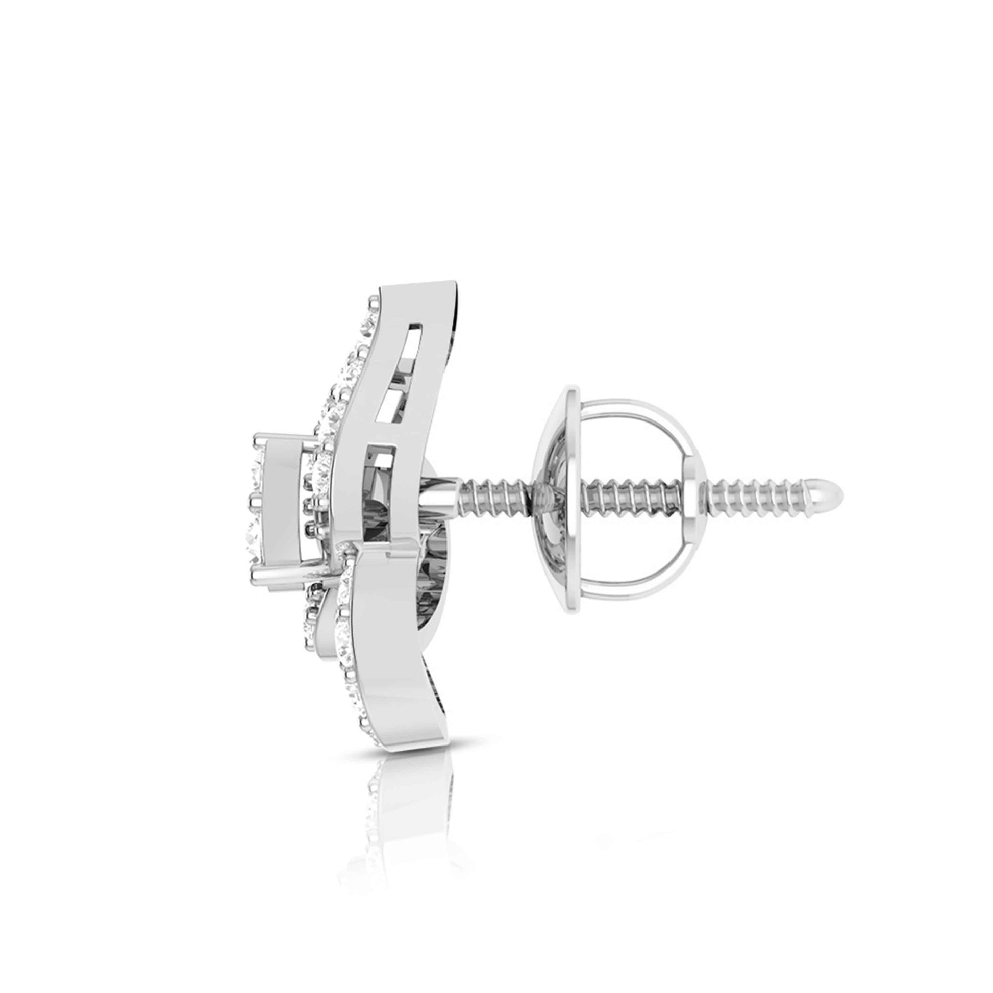 Party wear earrings design Citron Lab Grown Diamond Earrings Fiona Diamonds