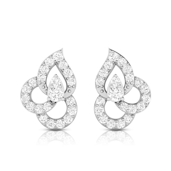 Party wear earrings design Citron Lab Grown Diamond Earrings Fiona Diamonds