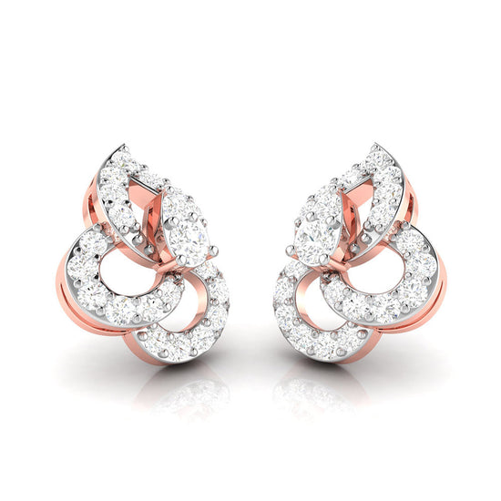 Party wear earrings design Citron Lab Grown Diamond Earrings Fiona Diamonds