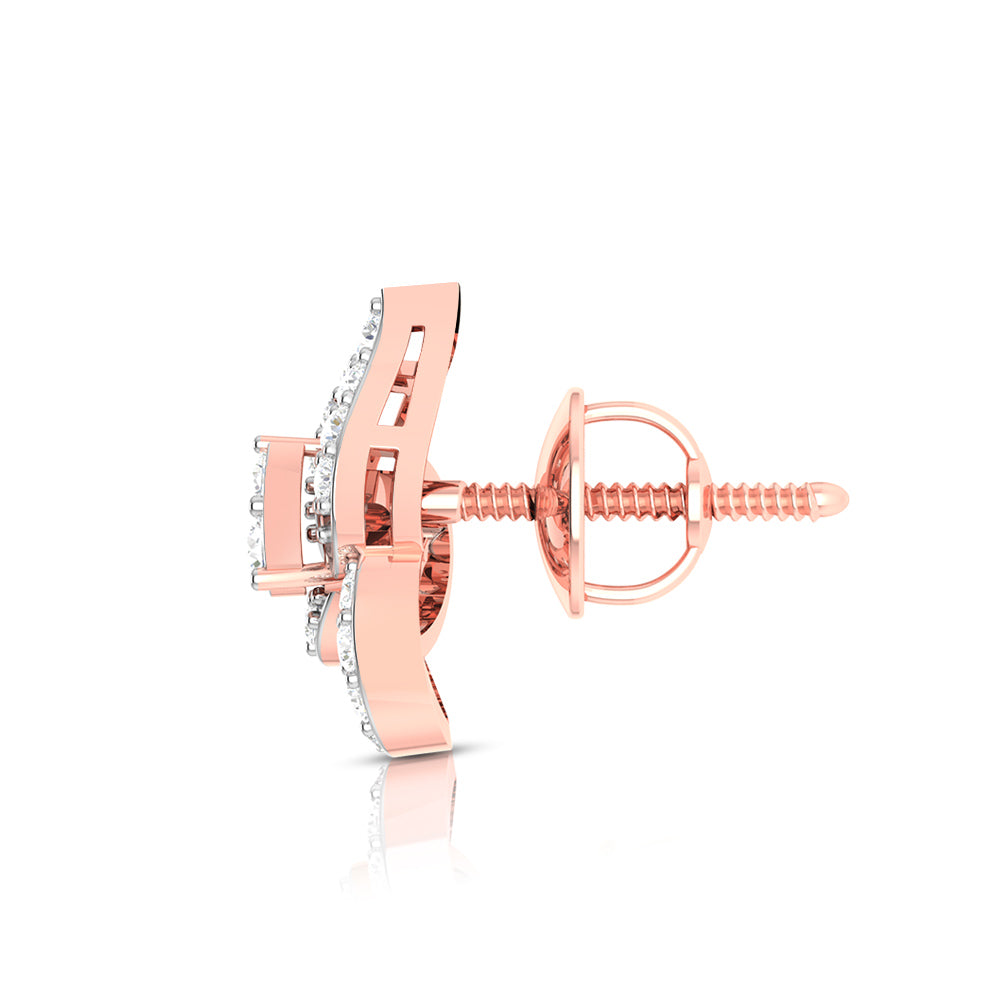 Party wear earrings design Citron Lab Grown Diamond Earrings Fiona Diamonds