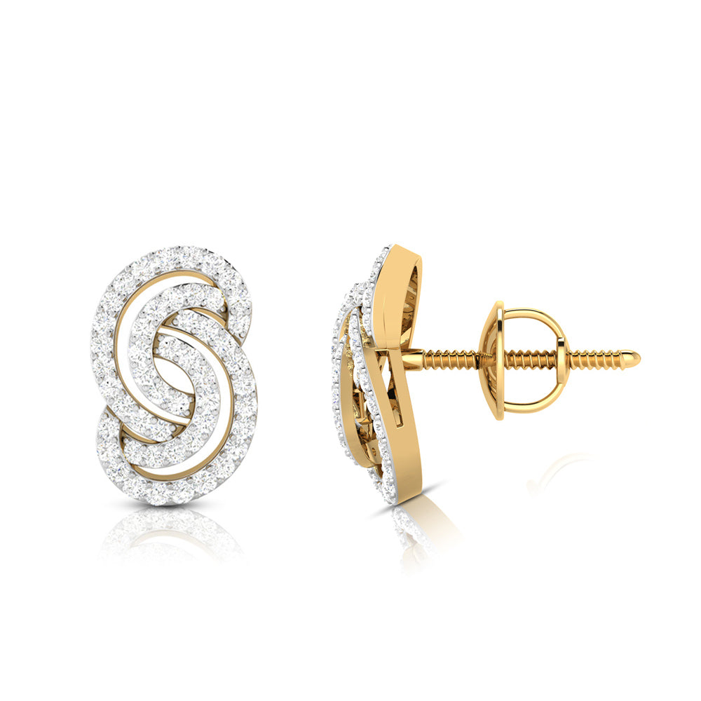 Fancy earrings design Leptir Lab Grown Diamond Earrings Fiona Diamonds