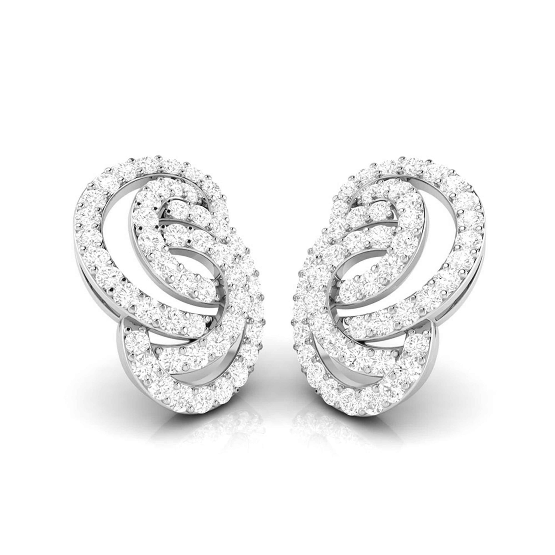 Fancy earrings design Leptir Lab Grown Diamond Earrings Fiona Diamonds