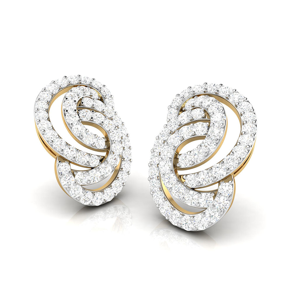 Fancy earrings design Leptir Lab Grown Diamond Earrings Fiona Diamonds