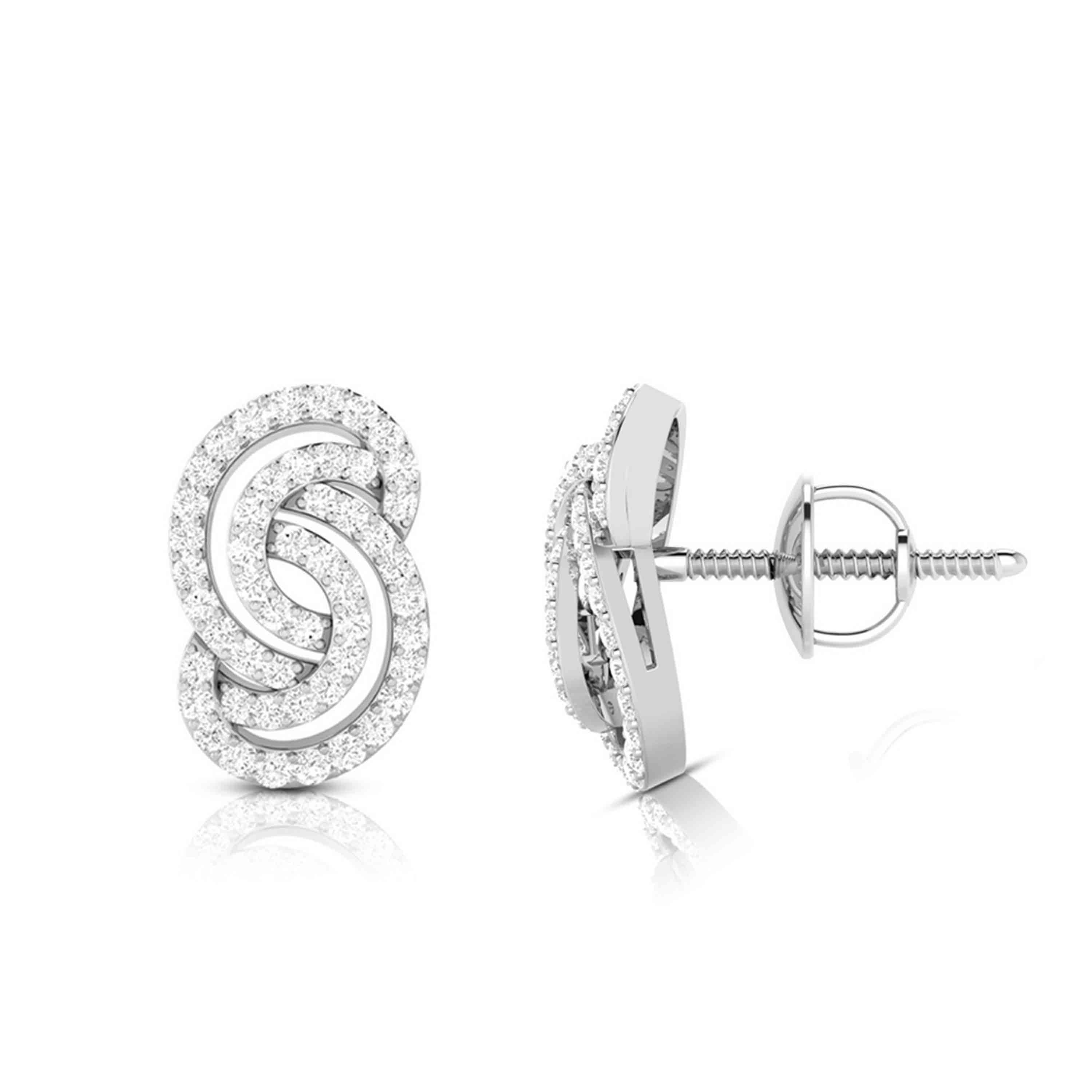 Fancy earrings design Leptir Lab Grown Diamond Earrings Fiona Diamonds