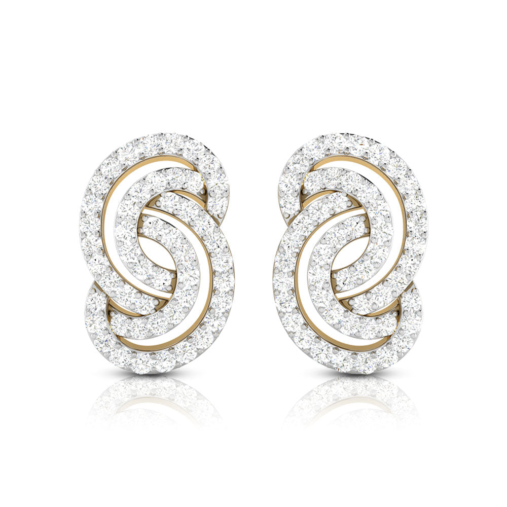 Fancy earrings design Leptir Lab Grown Diamond Earrings Fiona Diamonds