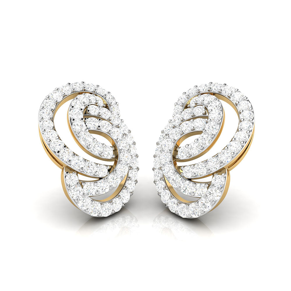 Fancy earrings design Leptir Lab Grown Diamond Earrings Fiona Diamonds