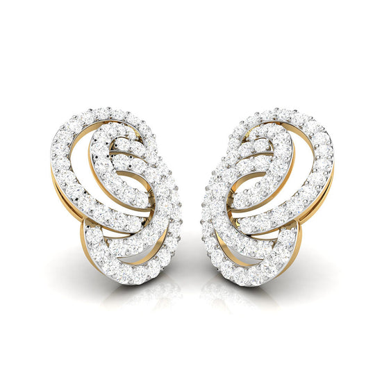 Fancy earrings design Leptir Lab Grown Diamond Earrings Fiona Diamonds