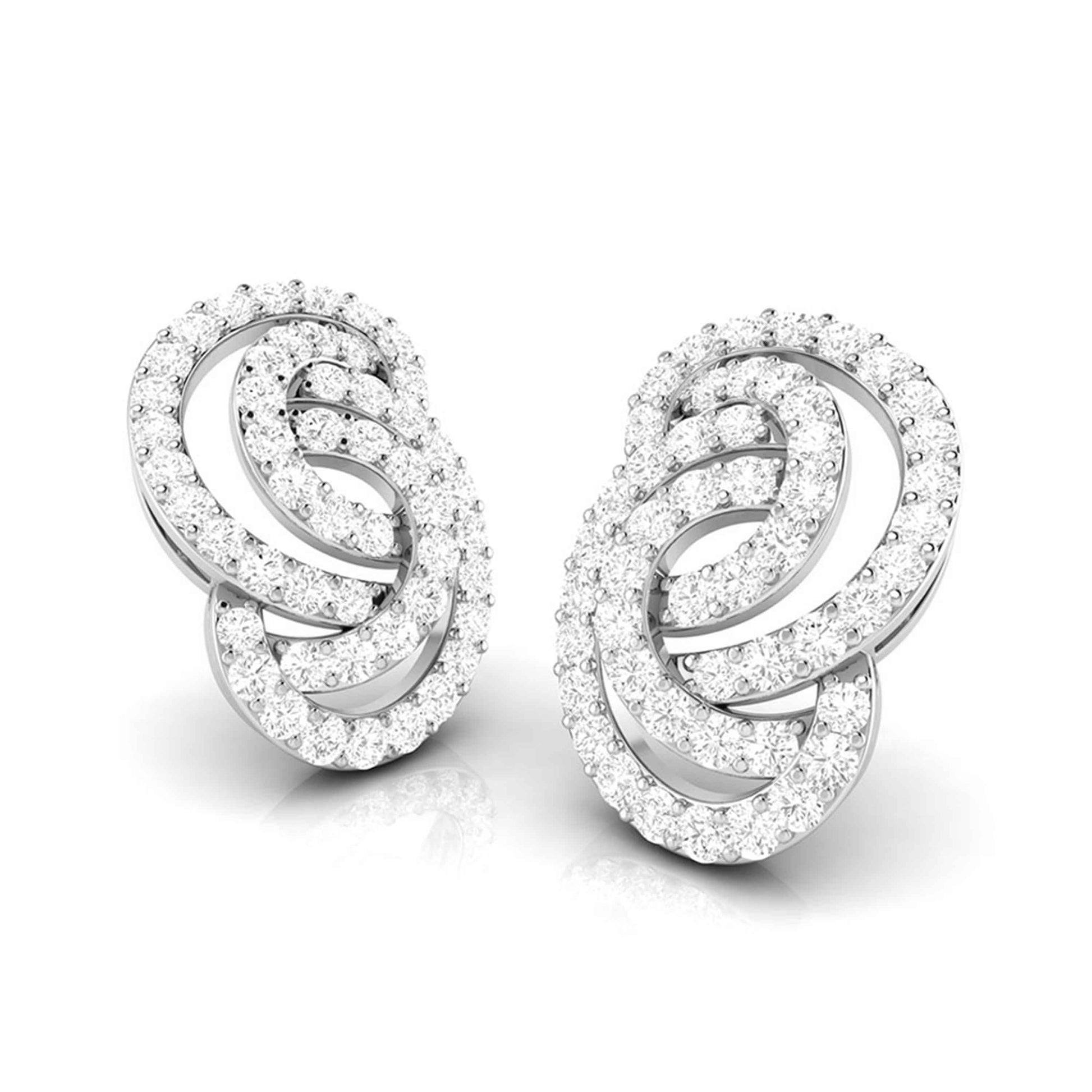 Fancy earrings design Leptir Lab Grown Diamond Earrings Fiona Diamonds