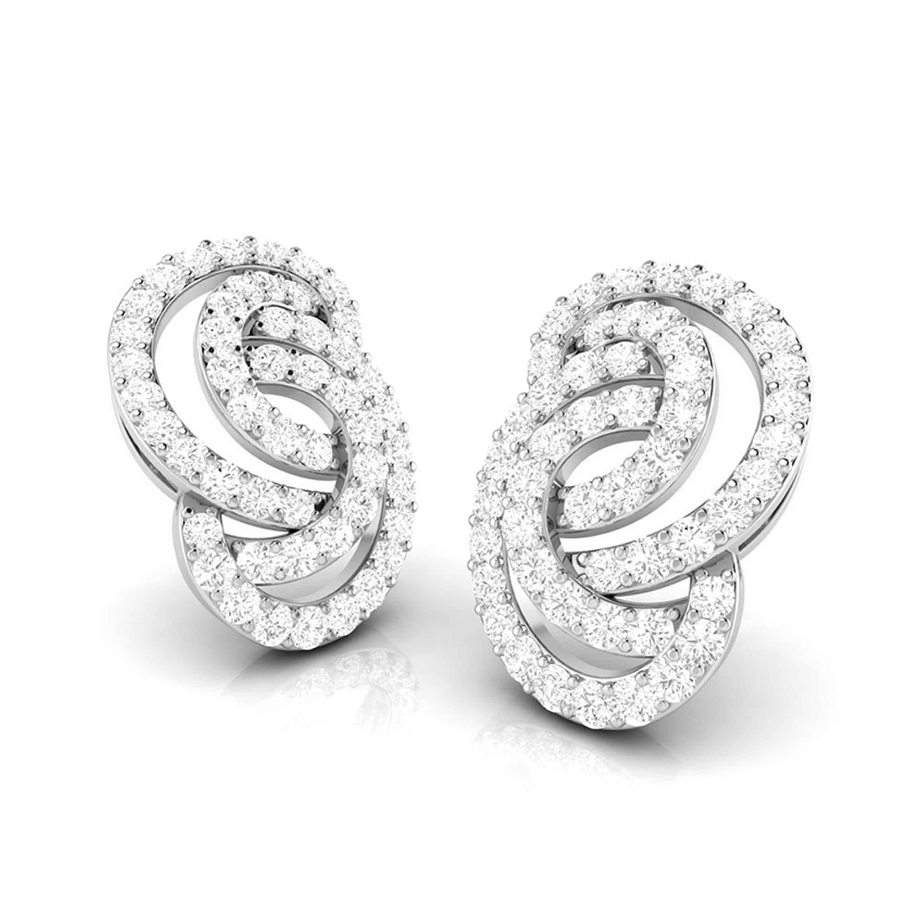 Fancy earrings design Leptir Lab Grown Diamond Earrings Fiona Diamonds