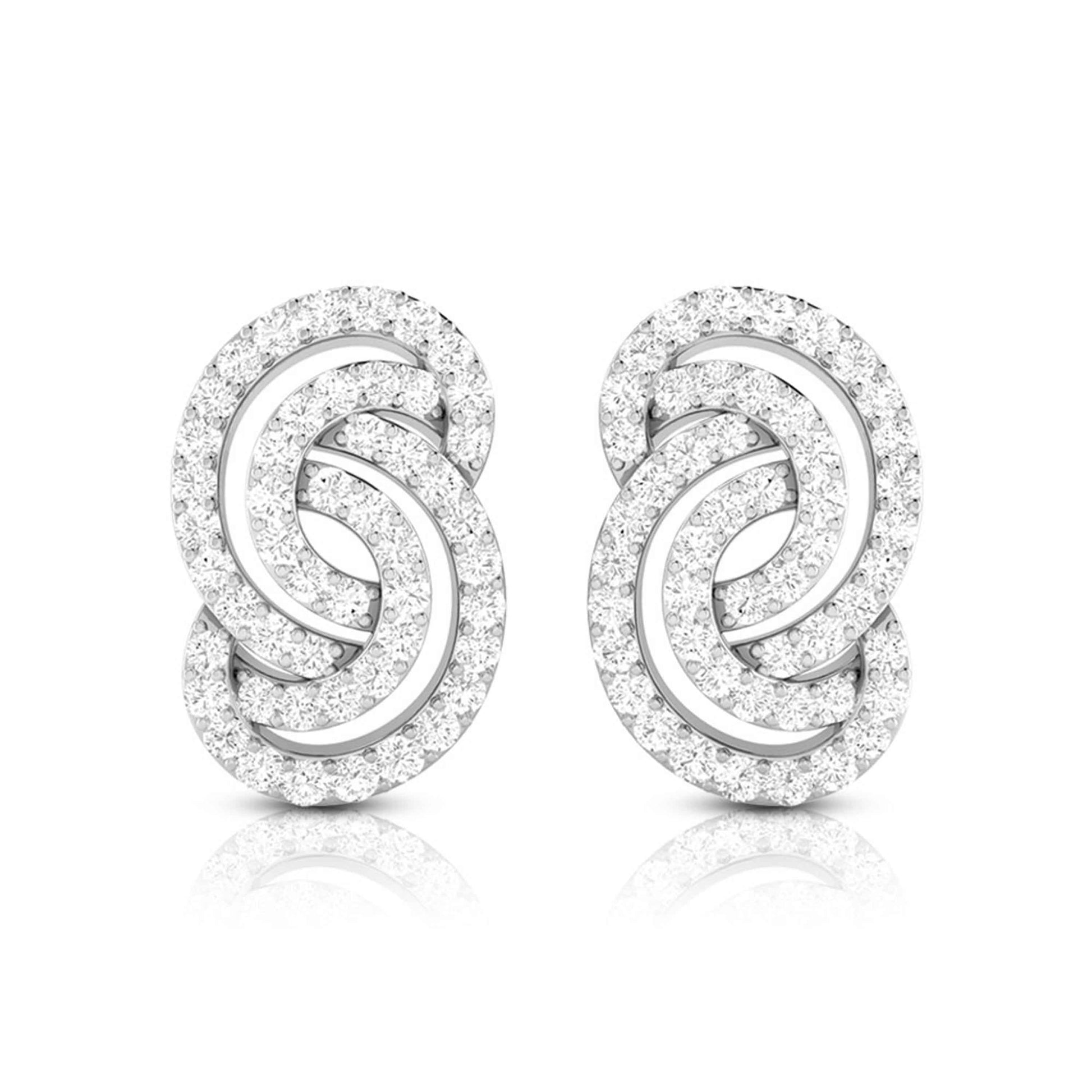 Fancy earrings design Leptir Lab Grown Diamond Earrings Fiona Diamonds