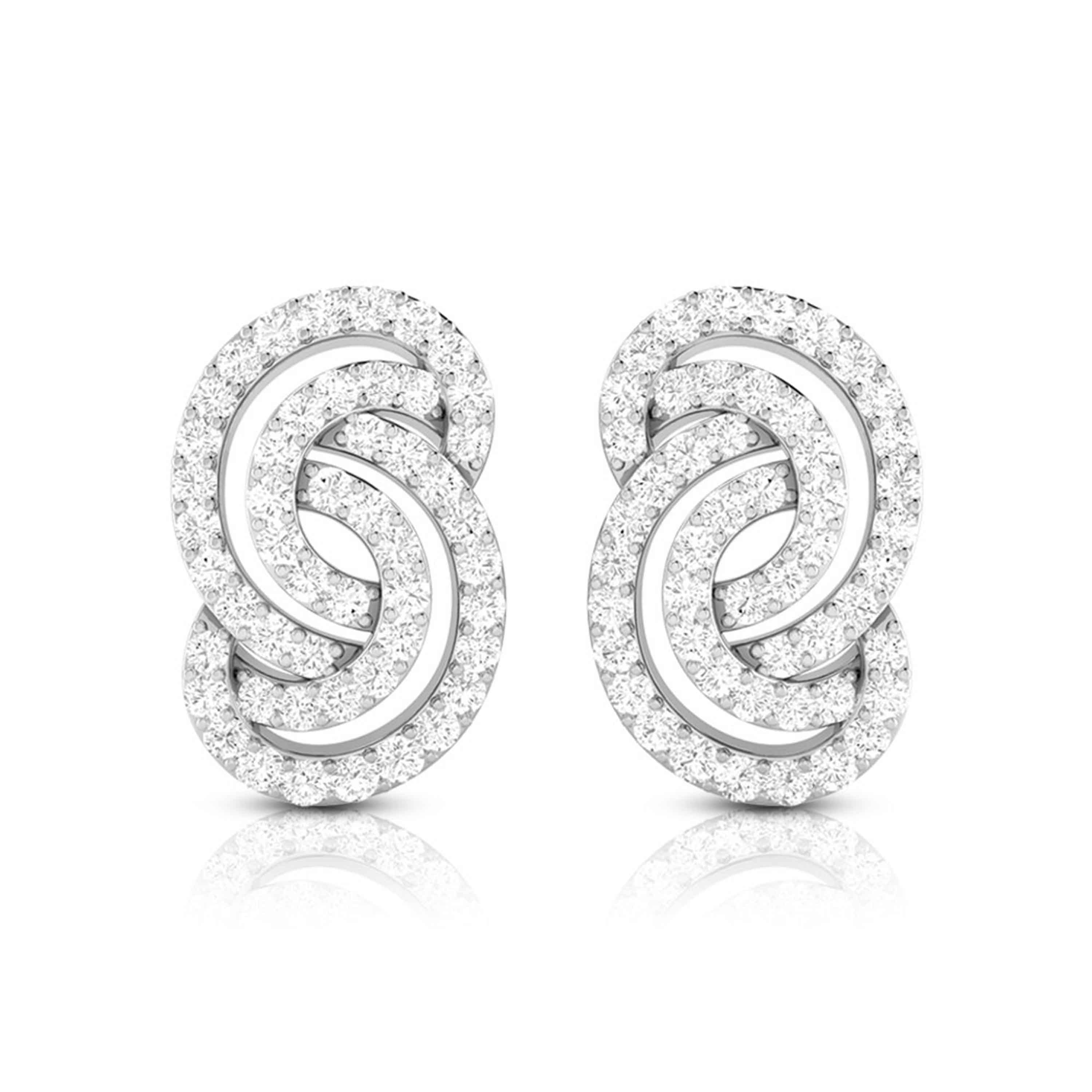 Fancy earrings design Leptir Lab Grown Diamond Earrings Fiona Diamonds