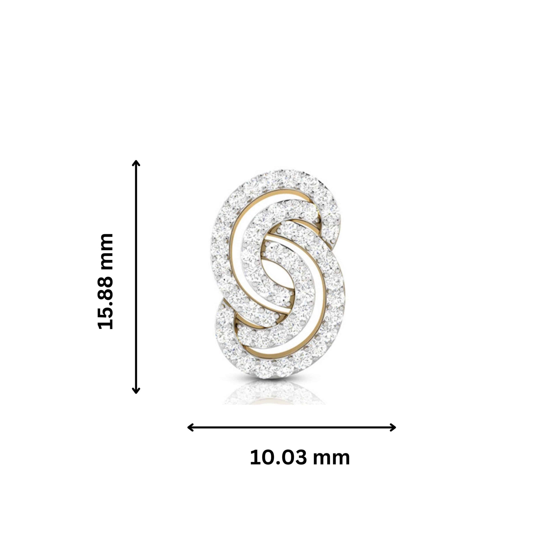 Fancy earrings design Leptir Lab Grown Diamond Earrings Fiona Diamonds