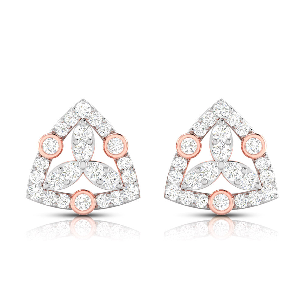 Latest earrings design Triage Lab Grown Diamond Earrings Fiona Diamonds