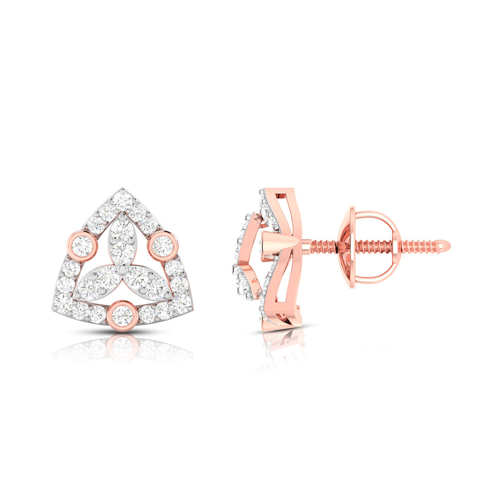 Latest earrings design Triage Lab Grown Diamond Earrings Fiona Diamonds