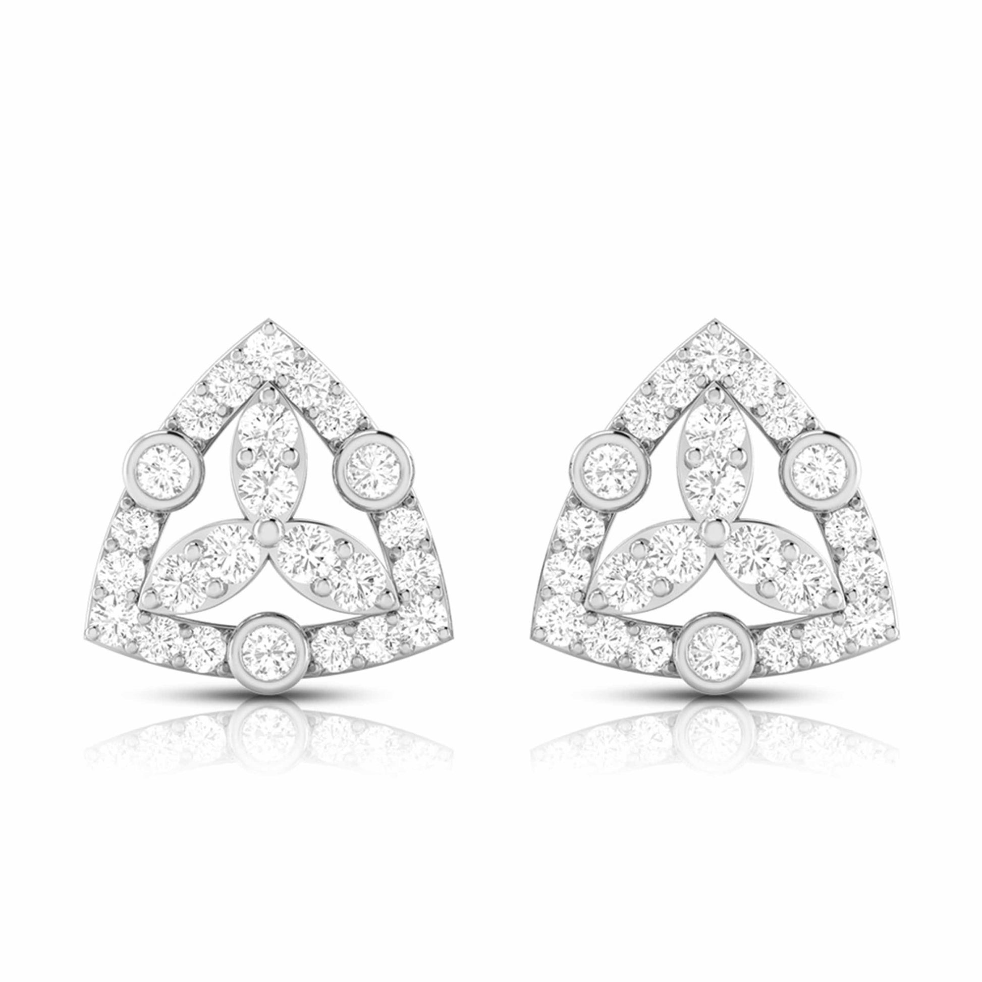 Latest earrings design Triage Lab Grown Diamond Earrings Fiona Diamonds