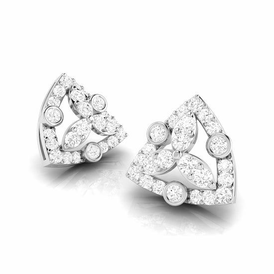 Latest earrings design Triage Lab Grown Diamond Earrings Fiona Diamonds