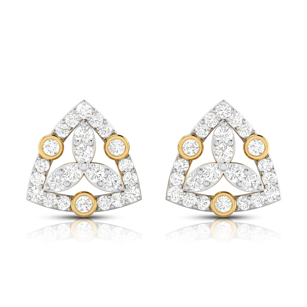 Latest earrings design Triage Lab Grown Diamond Earrings Fiona Diamonds
