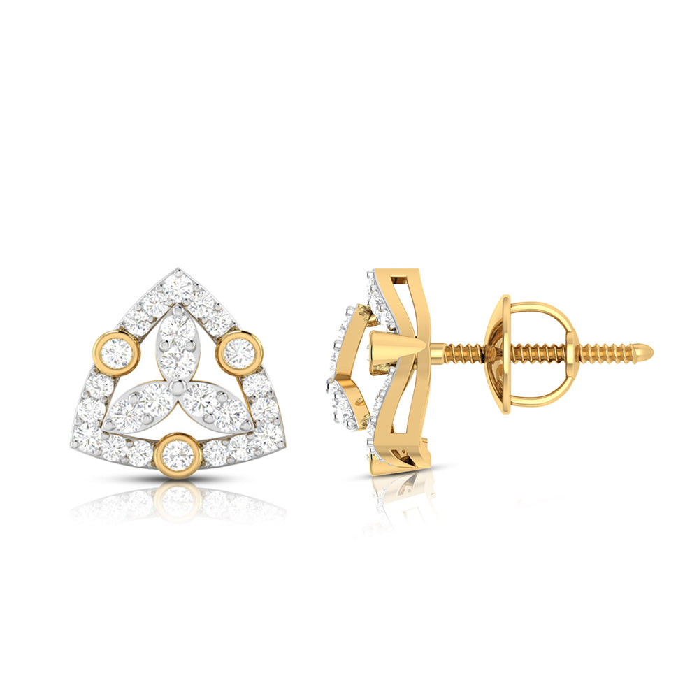 Latest earrings design Triage Lab Grown Diamond Earrings Fiona Diamonds