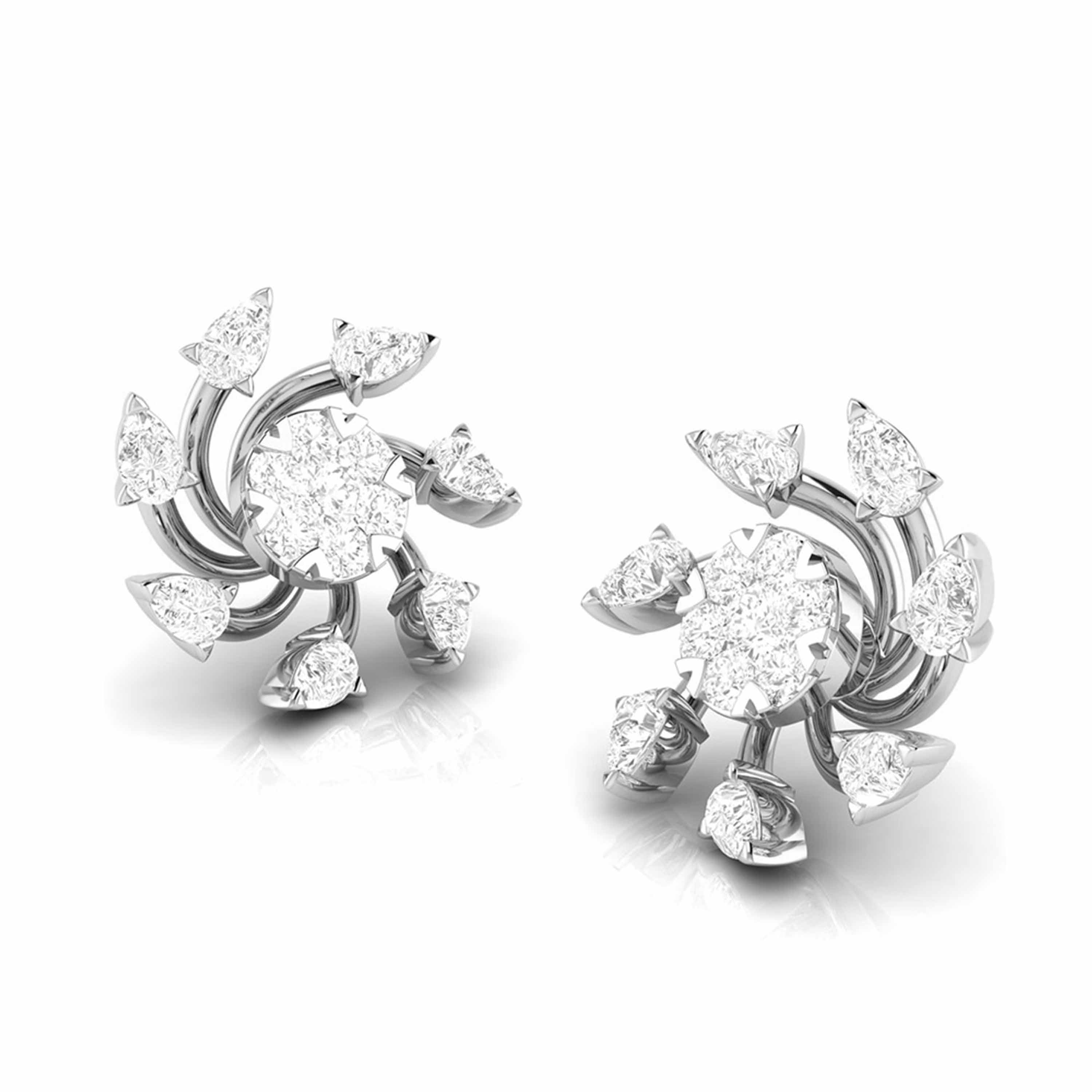 Designer earrings collection Anemone Lab Grown Diamond Earrings Fiona Diamonds