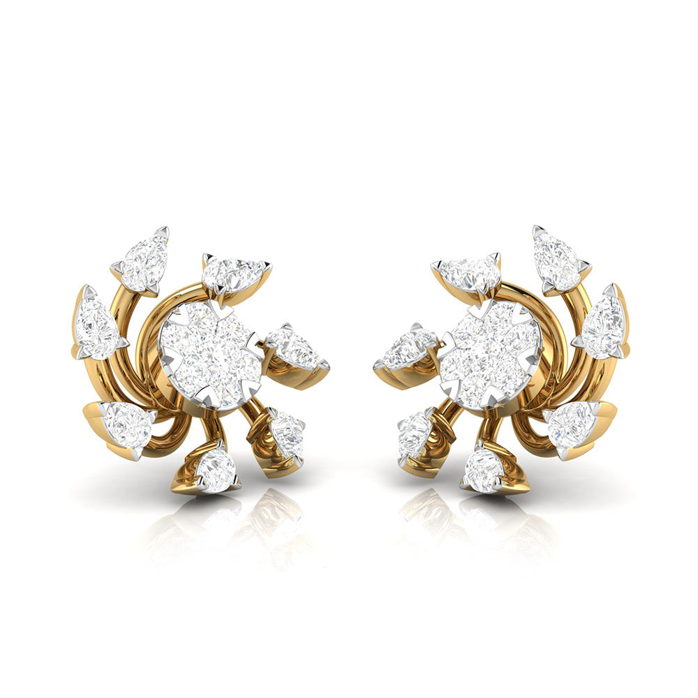 Designer earrings collection Anemone Lab Grown Diamond Earrings Fiona Diamonds