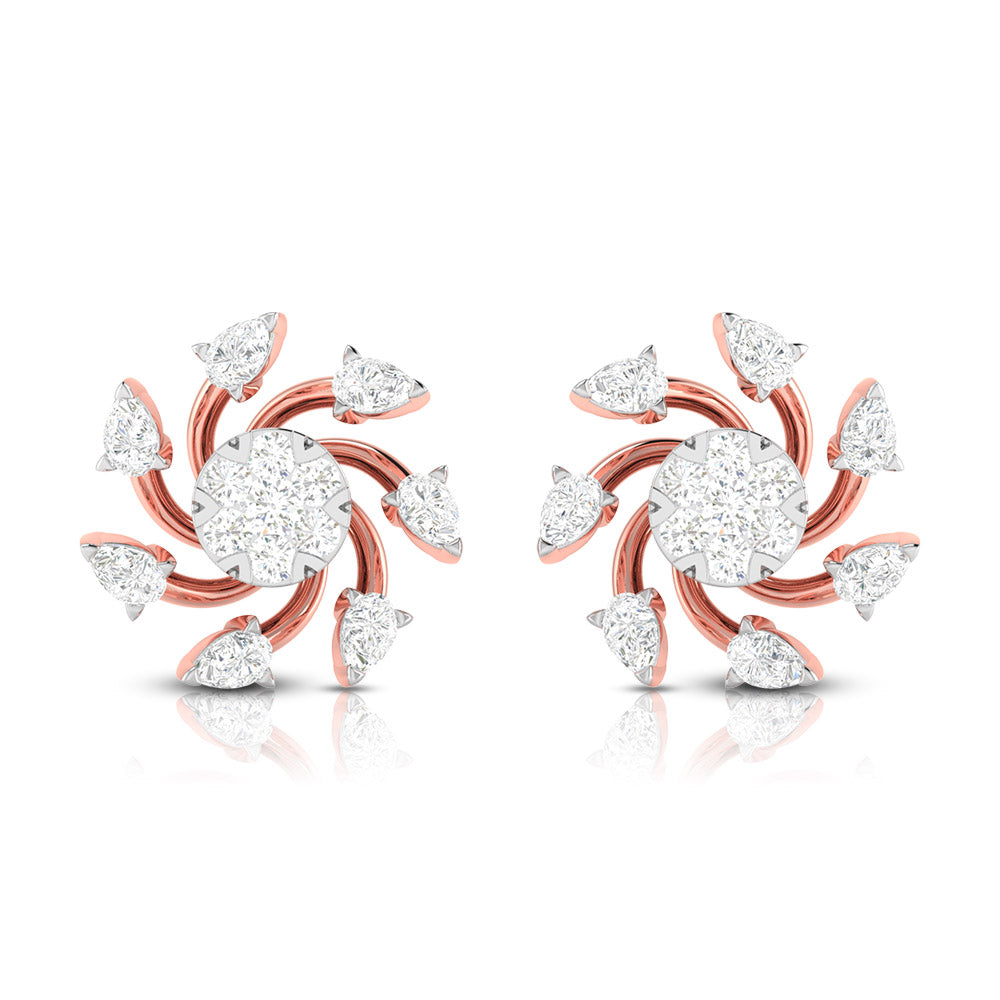 Designer earrings collection Anemone Lab Grown Diamond Earrings Fiona Diamonds