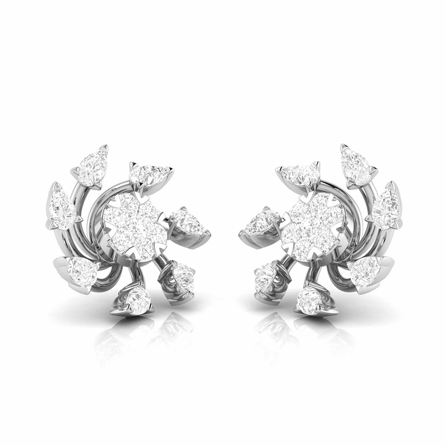Designer earrings collection Anemone Lab Grown Diamond Earrings Fiona Diamonds
