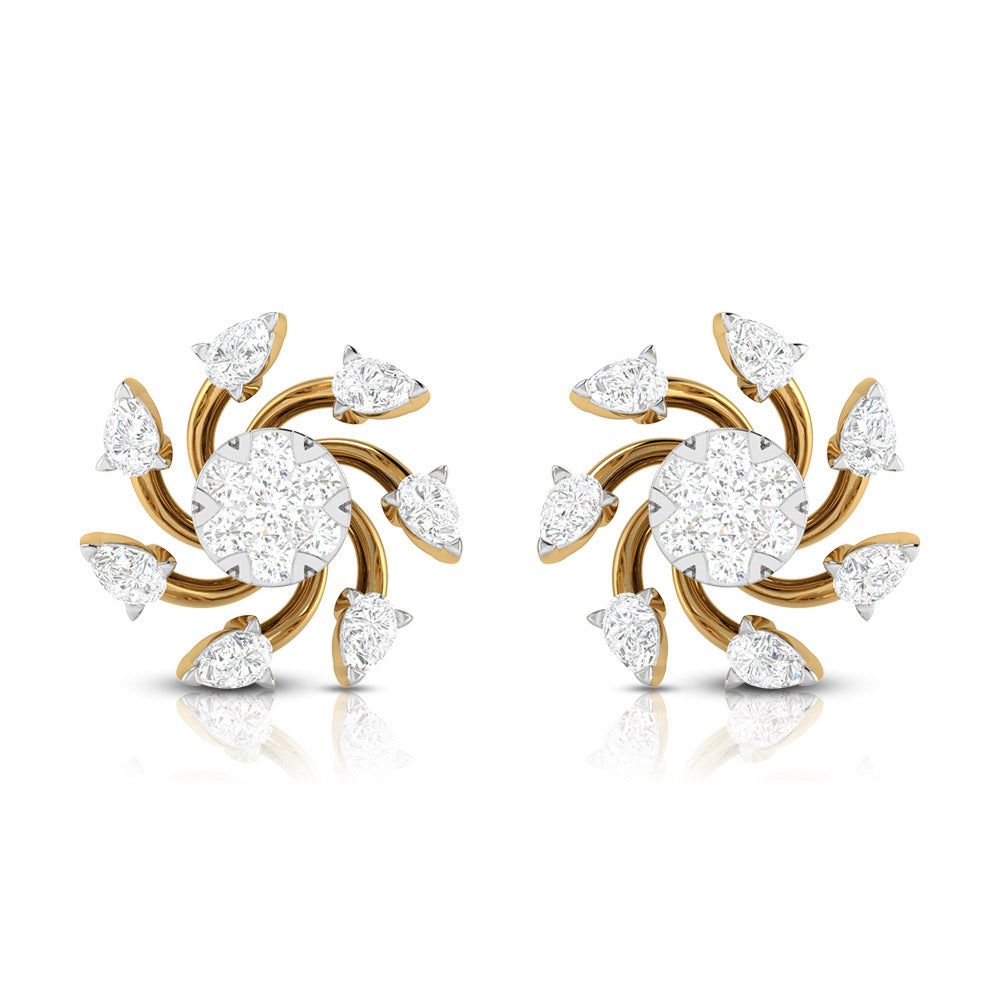 Load image into Gallery viewer, Designer earrings collection Anemone Lab Grown Diamond Earrings Fiona Diamonds
