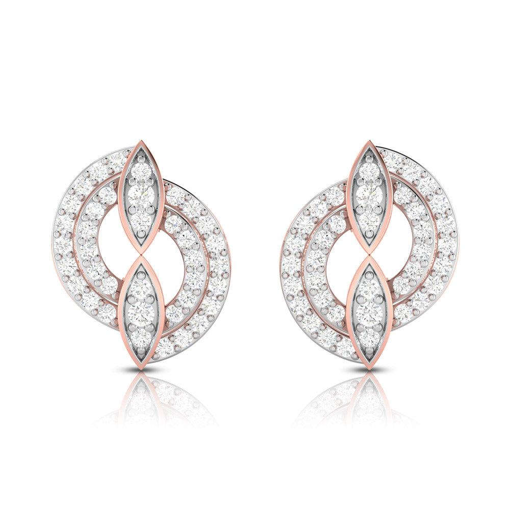 Small earrings design Futuristic Lab Grown Diamond Earrings Fiona Diamonds